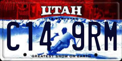 UT license plate C149RM