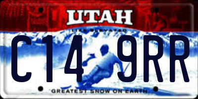 UT license plate C149RR