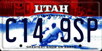UT license plate C149SP
