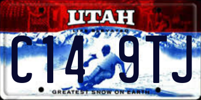 UT license plate C149TJ