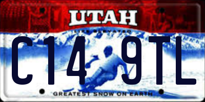 UT license plate C149TL