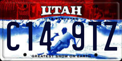 UT license plate C149TZ
