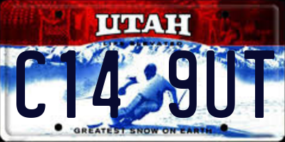 UT license plate C149UT