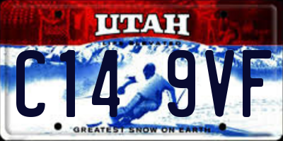 UT license plate C149VF