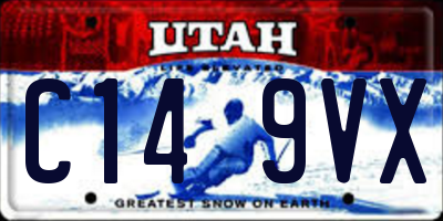 UT license plate C149VX