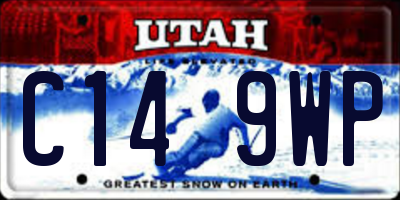 UT license plate C149WP