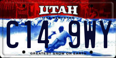 UT license plate C149WY