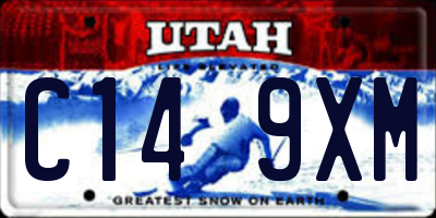 UT license plate C149XM
