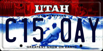 UT license plate C150AY