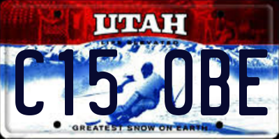 UT license plate C150BE