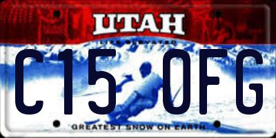 UT license plate C150FG