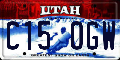 UT license plate C150GW