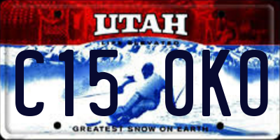 UT license plate C150KO