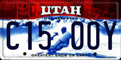 UT license plate C150OY