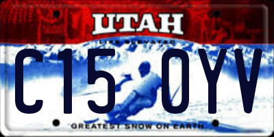 UT license plate C150YV