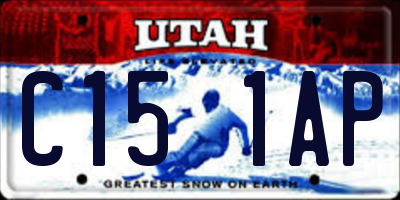 UT license plate C151AP