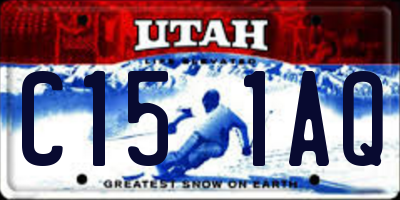 UT license plate C151AQ
