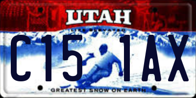 UT license plate C151AX