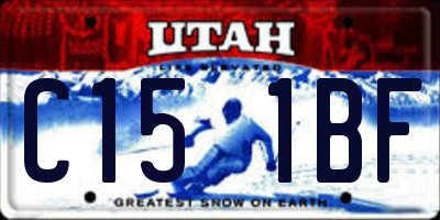 UT license plate C151BF