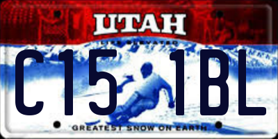 UT license plate C151BL