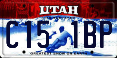UT license plate C151BP