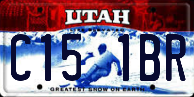 UT license plate C151BR