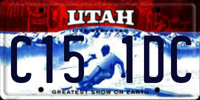 UT license plate C151DC