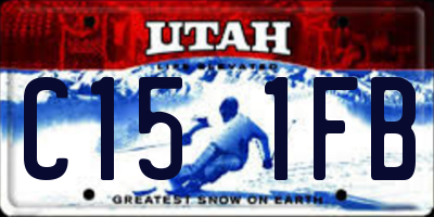 UT license plate C151FB