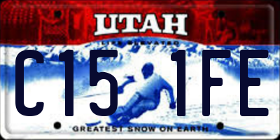 UT license plate C151FE