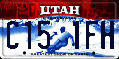 UT license plate C151FH