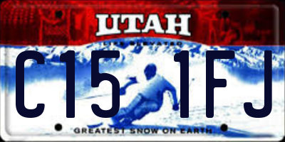UT license plate C151FJ