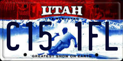 UT license plate C151FL