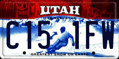 UT license plate C151FW