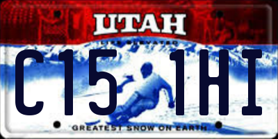 UT license plate C151HI