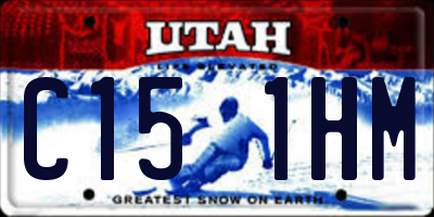 UT license plate C151HM
