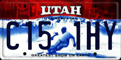 UT license plate C151HY