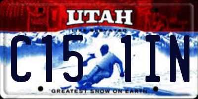 UT license plate C151IN