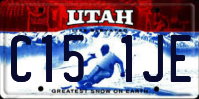 UT license plate C151JE
