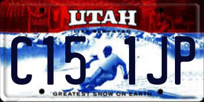 UT license plate C151JP