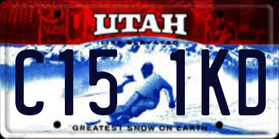 UT license plate C151KD