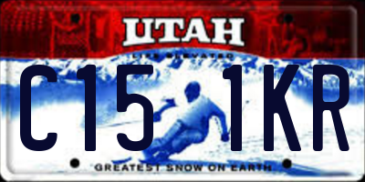 UT license plate C151KR