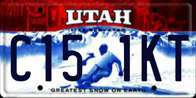 UT license plate C151KT