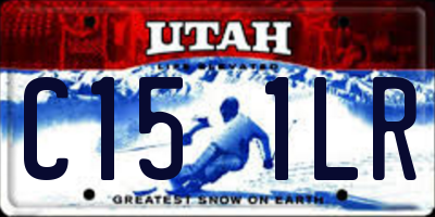 UT license plate C151LR