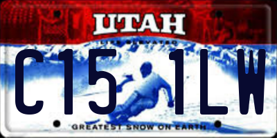 UT license plate C151LW