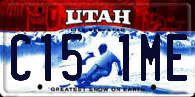 UT license plate C151ME