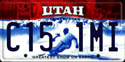 UT license plate C151MI