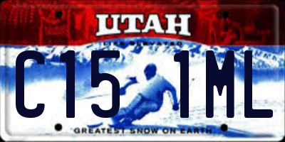 UT license plate C151ML