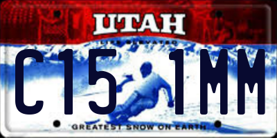 UT license plate C151MM