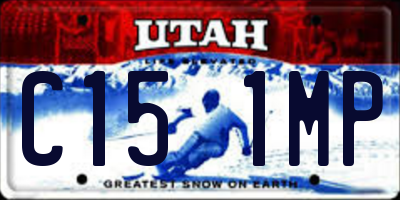 UT license plate C151MP
