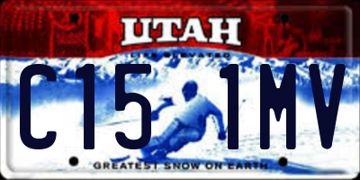 UT license plate C151MV